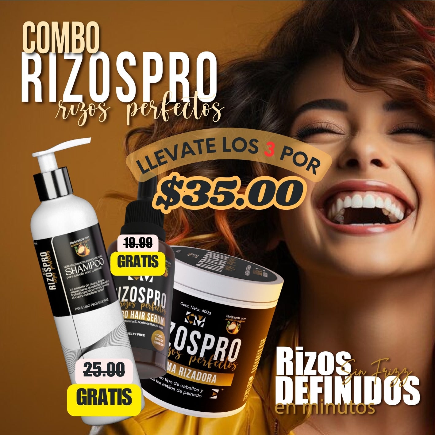 GlowLuxe™ - Kit Rizos Pro Tratamiento para rizos perfectos