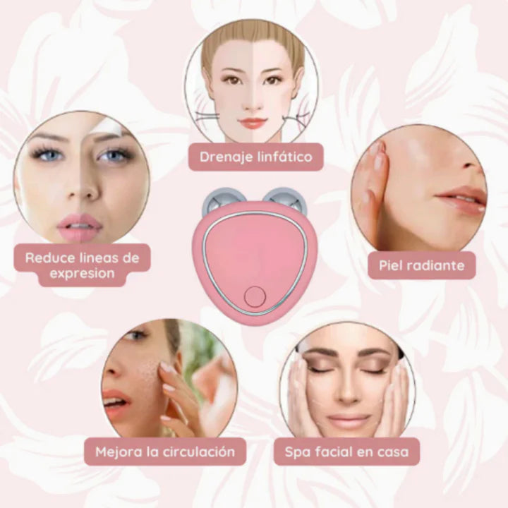LiftGlow™️ Masajeador Facial Con Microcorriente + Gratis Gel Conductor Aloe Vera