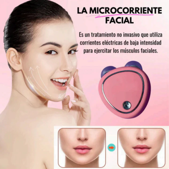 LiftGlow™️ Masajeador Facial Con Microcorriente + Gratis Gel Conductor Aloe Vera