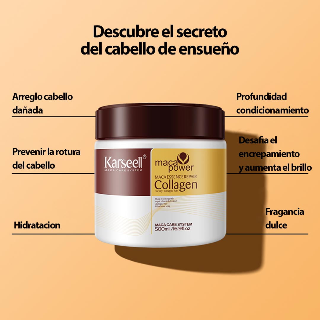 GlowLuxe™ - Kit Karseell Tratamiento Capilar con Colágeno