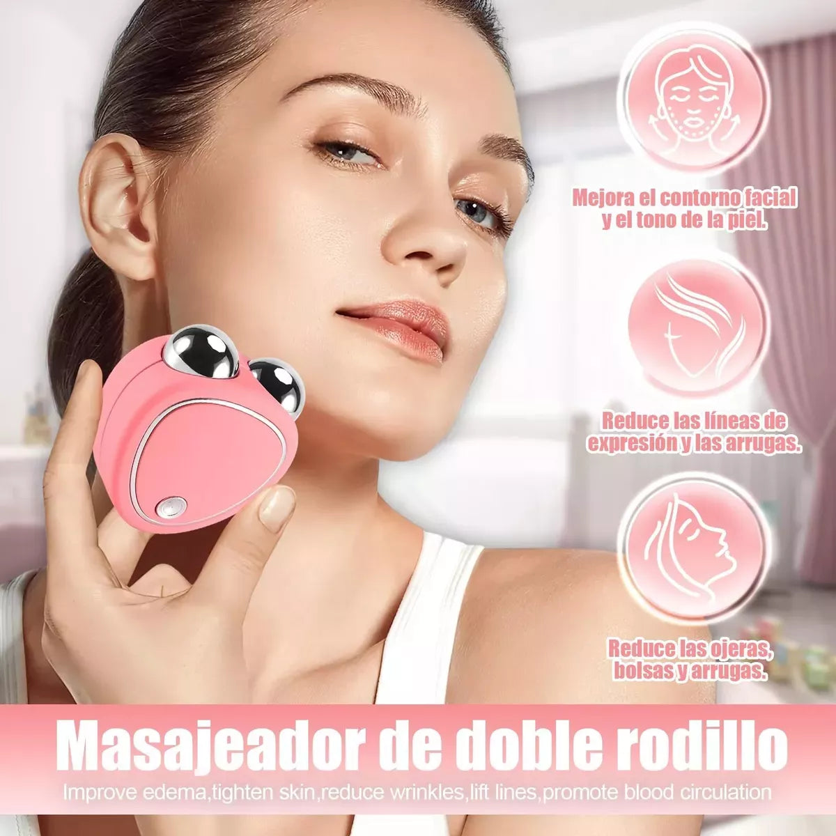 LiftGlow™️ Masajeador Facial Con Microcorriente + Gratis Serum Conductor