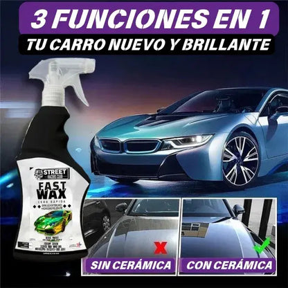 FAST WAX PRO -  Super Porcelanizador Cera Auto (600 ml)