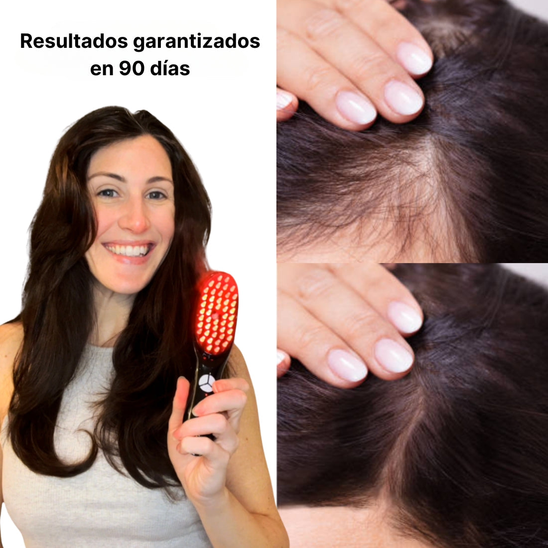 HairGlow Pro® Cepillo Masajeador Eléctrico anticaídas