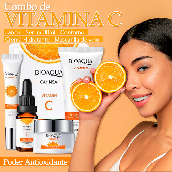 KIT PREMIUM X5 RUTINA VITAMINA C DE BIOAQUA