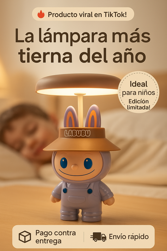 Lampara recargable labubu
