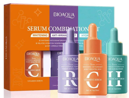 Kit de Sueros Faciales X3 Bioaqua