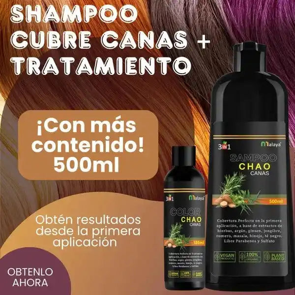 SHAMPOO CHAO CANAS +TRATAMIENTO