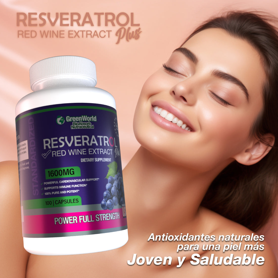 Resveratrol x 100 Cápsulas
